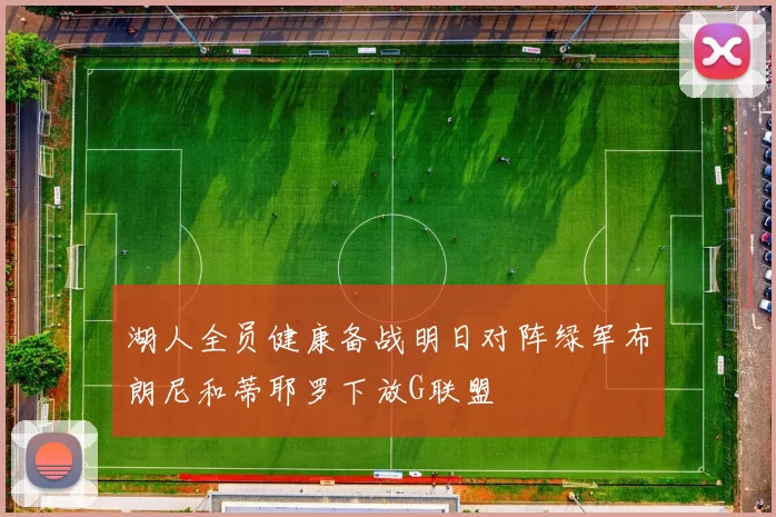 湖人全员健康备战明日对阵绿军布朗尼和蒂耶罗下放G联盟